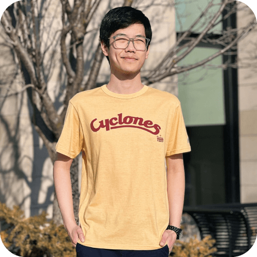 League Cyclones Script Heather Varsity Gold T-shirt